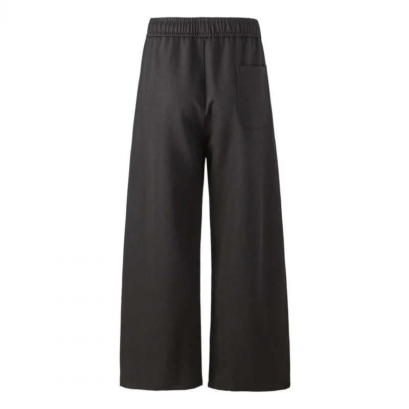 Damen Elegante Culotte-Hose mit weitem Bein, Bügelfalte und elastischem Komfortbund Nord Taschen