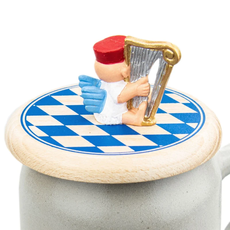 Bierdeckel Engel Aloisius "Harfe"