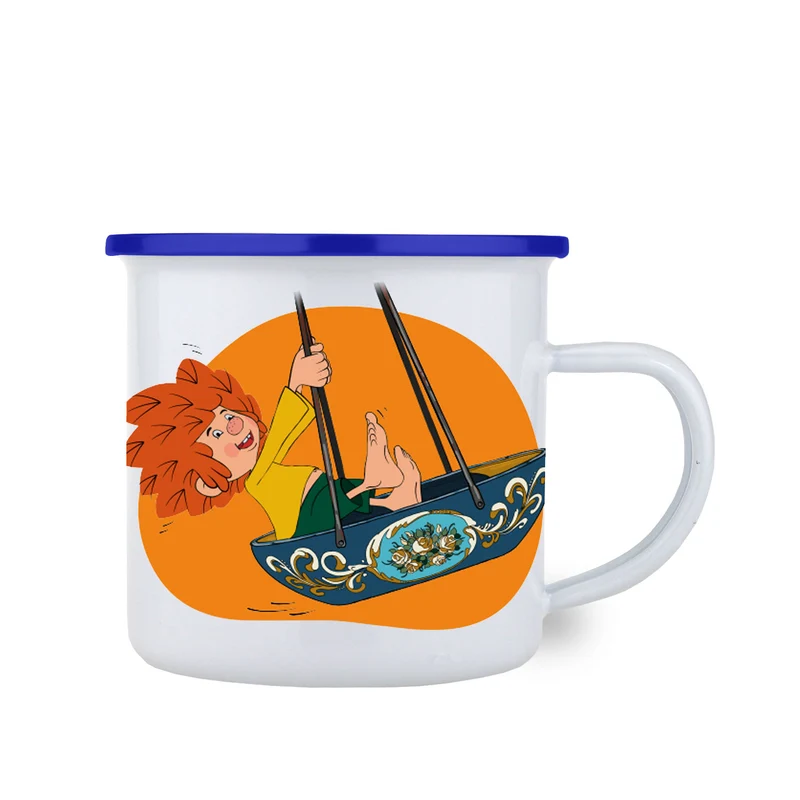 ®Pumuckl Emaille-Tasse "Schiffschaukel"
