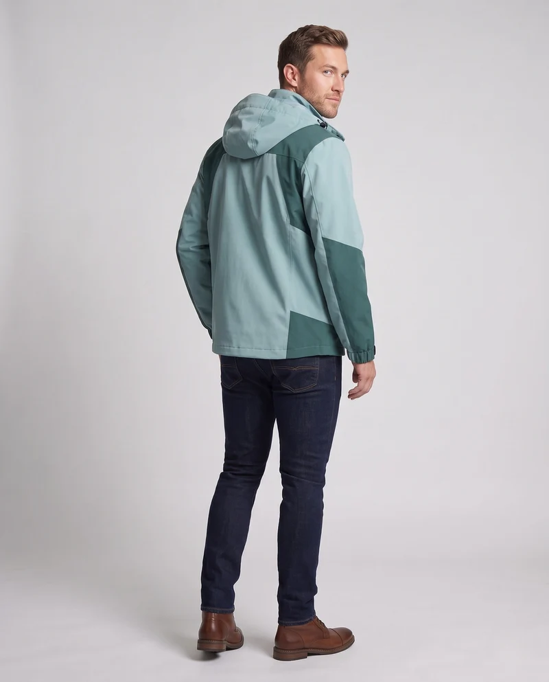 Herren Technische Übergangsjacke mit verstellbarer Kapuze Nord Taschen
