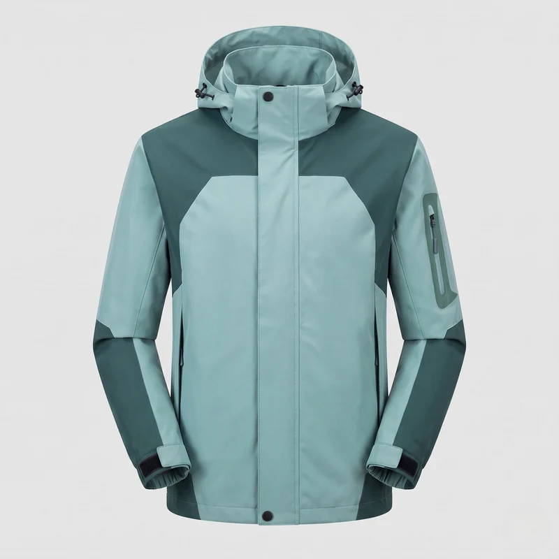Herren Technische Übergangsjacke mit verstellbarer Kapuze Nord Taschen