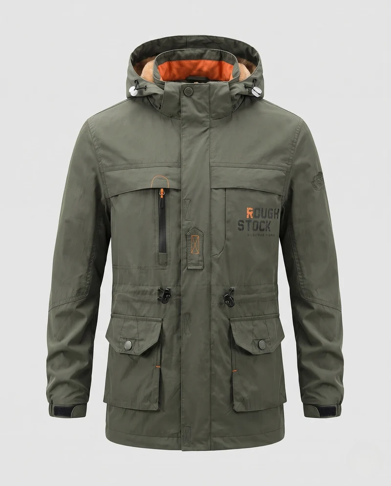 Herren technische Wanderjacke Nord Taschen
