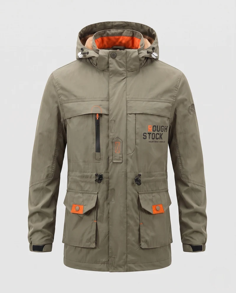 Herren technische Wanderjacke Nord Taschen