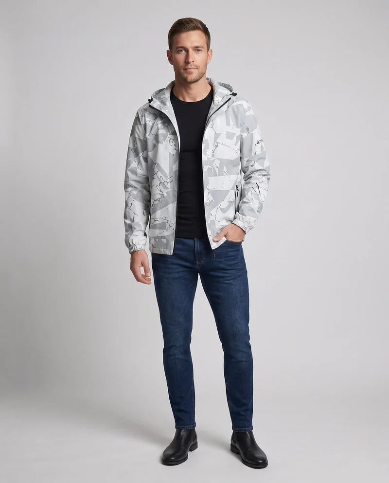 Herren Technische Wasserabweisende Jacke Nord Taschen