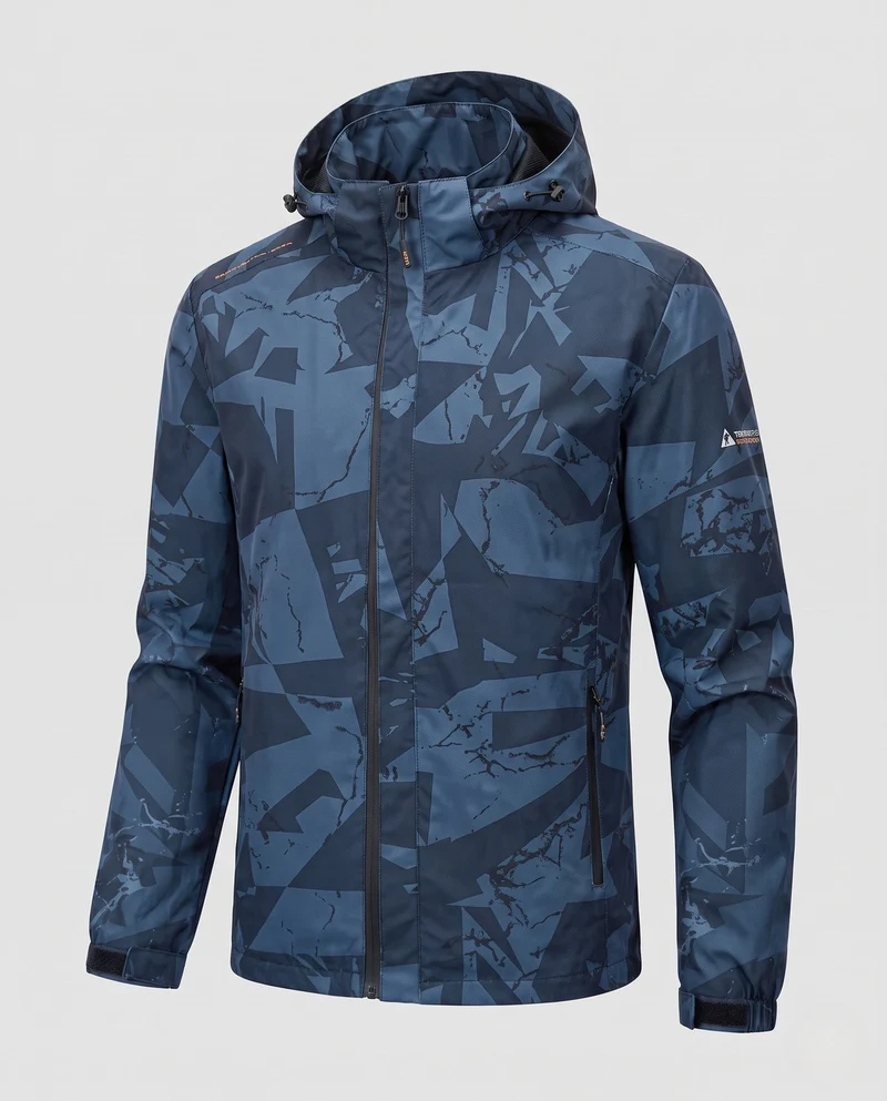 Herren Technische Wasserabweisende Jacke Nord Taschen