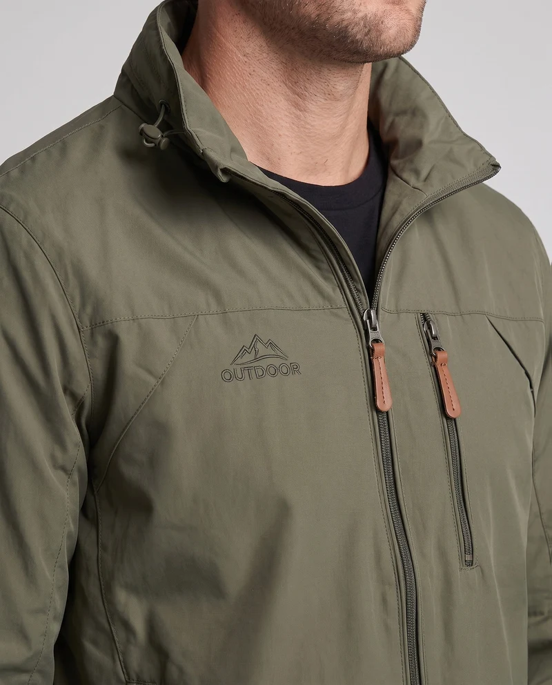 Herren Technische Windbreaker-Jacke Nord Taschen