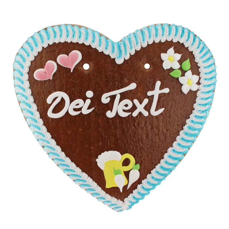 Lebkuchenherz mit Wunschtext