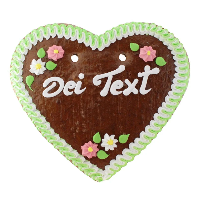 Wiesn Lebkuchenherz mit Beschriftung