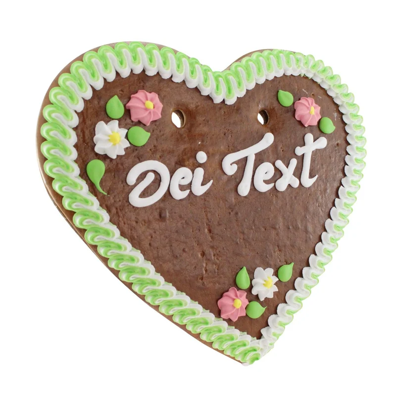 Wiesn Lebkuchenherz mit Beschriftung