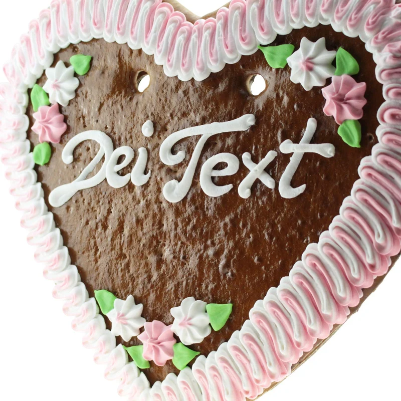 Wiesn Lebkuchenherz mit Beschriftung