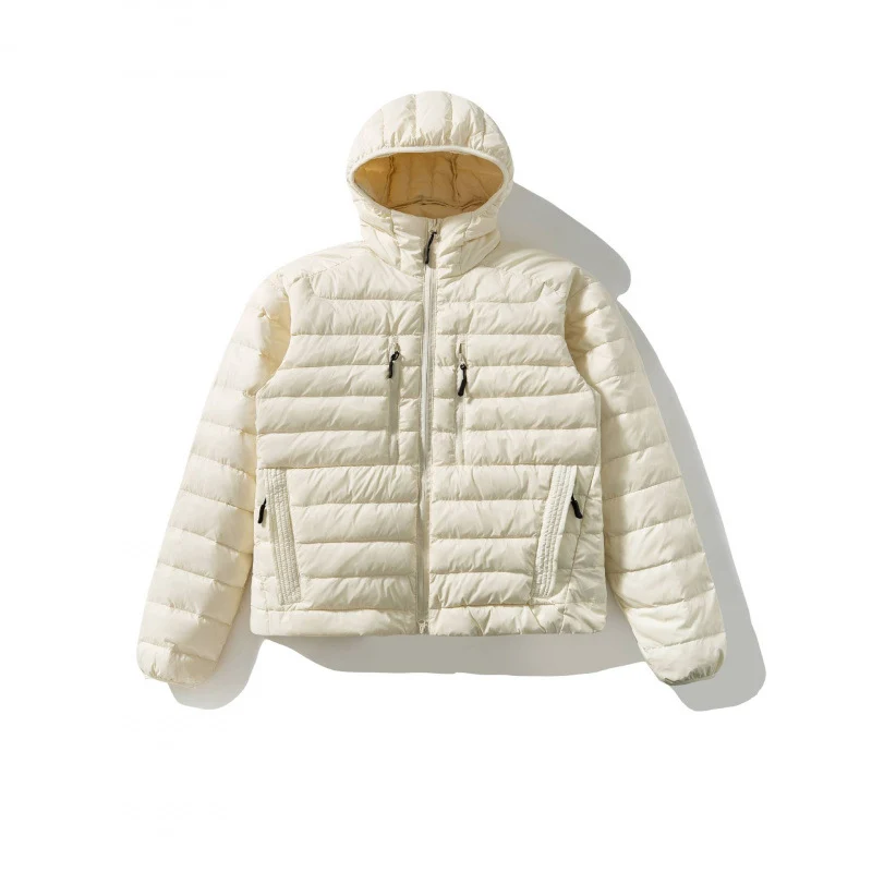 Damen Ultraleichte Steppjacke mit Kapuze, Daunenoptik und winddichter Außenhülle Nord Taschen