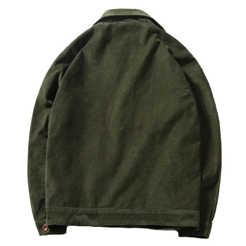 Herren Baumwoll-Cordjacke im Worker-Blouson mit leichtem Innenfutter Nord Taschen