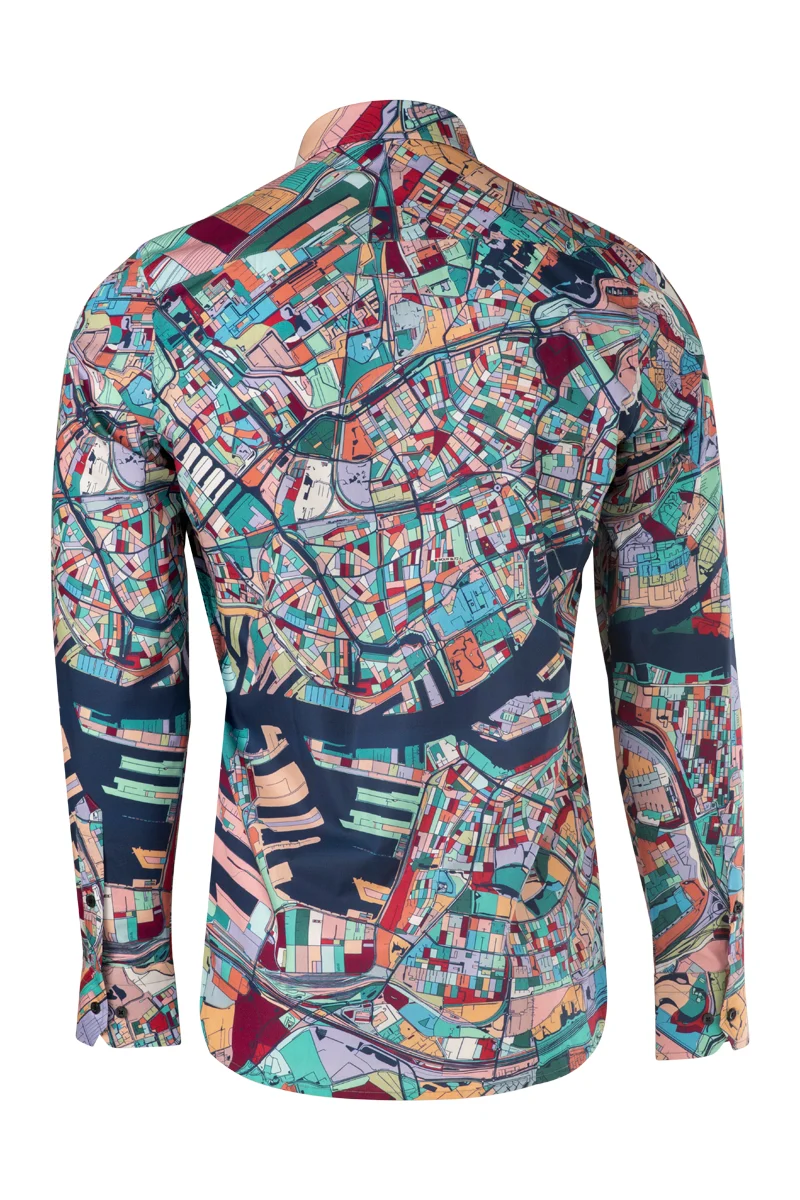 Rotterdam Multicolor Long Sleeve Shirt for Men