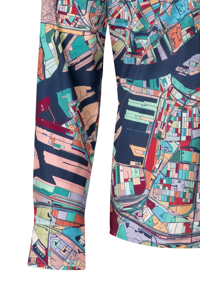 Rotterdam Multicolor Long Sleeve Shirt for Men