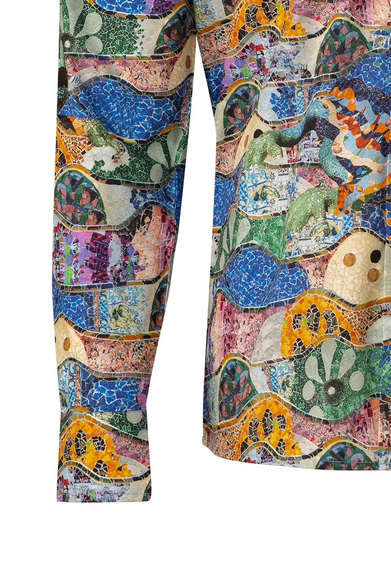 Gaudi Inspired Wolff Blitz Long Sleeve Shirt for Men