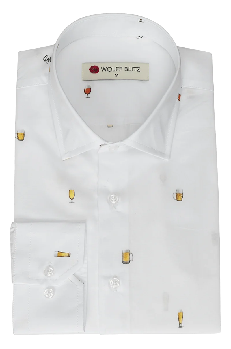 Beer Glasses Wolff Blitz Long Sleeve Shirt for Men