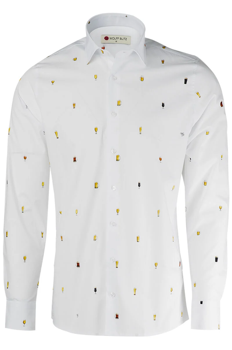 Beer Glasses Wolff Blitz Long Sleeve Shirt for Men