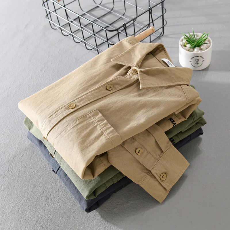 Herren Field-Overshirt aus robustem Baumwoll-Twill mit asymmetrischen Taschen Nord Taschen