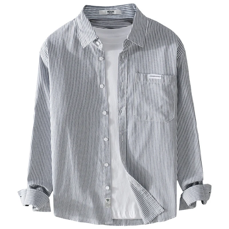 Herren Feines Cordhemd im Overshirt‑Stil mit Brusttasche, Relaxed Fit und feiner Wellenstruktur Nord Taschen