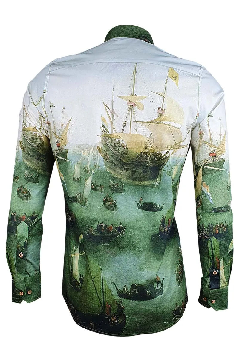 Sailing Glory Printed Long Sleeve Men's Shirt