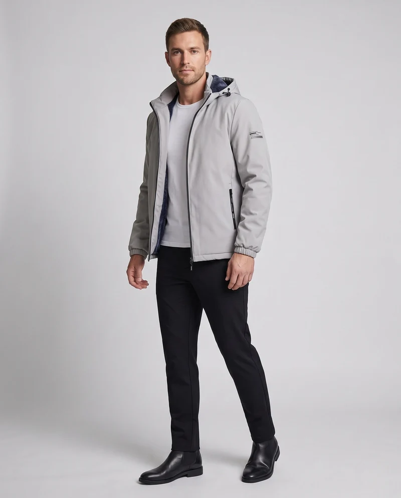Herren Thermo Übergangsjacke mit Fleece-Innenfutter Nord Taschen