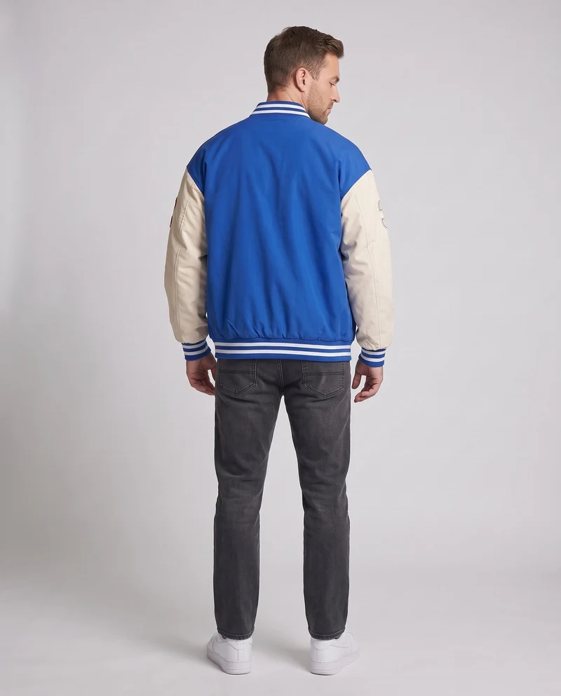 Herren Trendige Collegejacke Nord Taschen