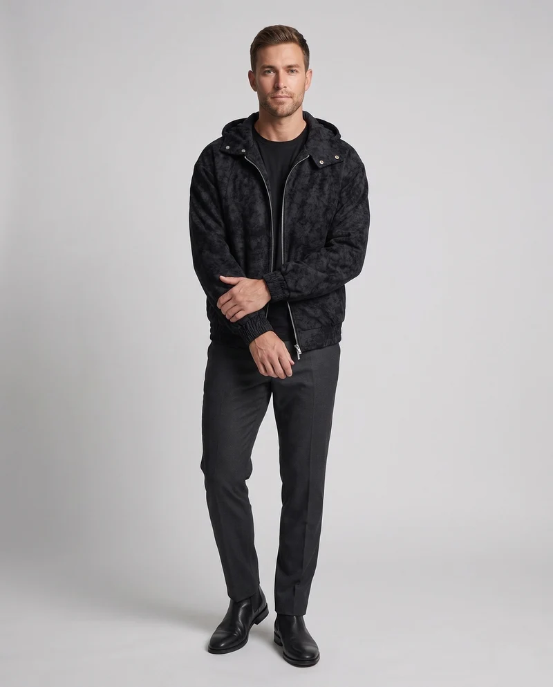 Herren Trendige Freizeitjacke Nord Taschen