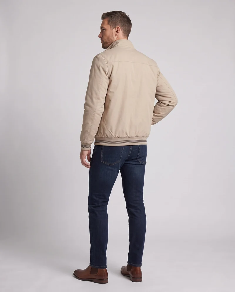 Herren Übergangsjacke mit kuscheligem Innenfutter Nord Taschen