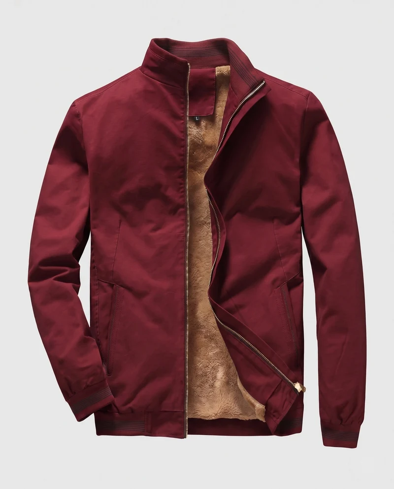 Herren Übergangsjacke mit kuscheligem Innenfutter Nord Taschen