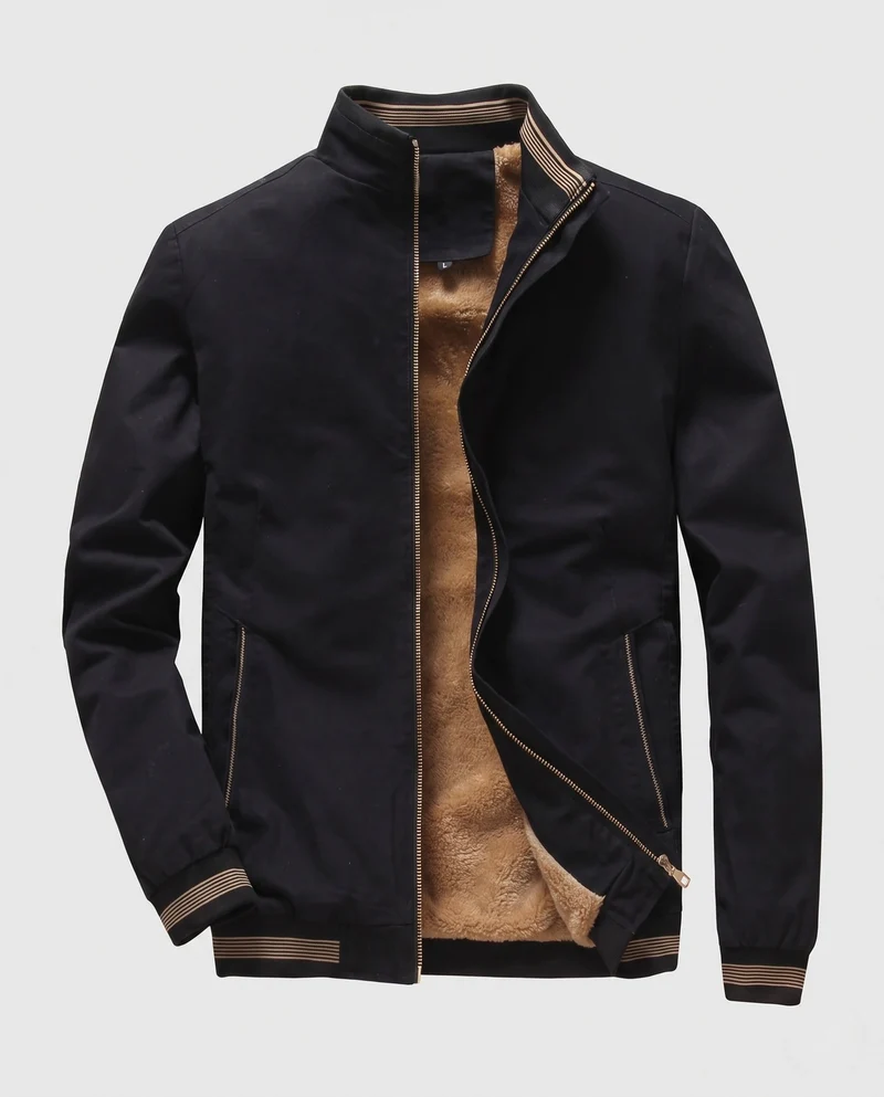 Herren Übergangsjacke mit kuscheligem Innenfutter Nord Taschen