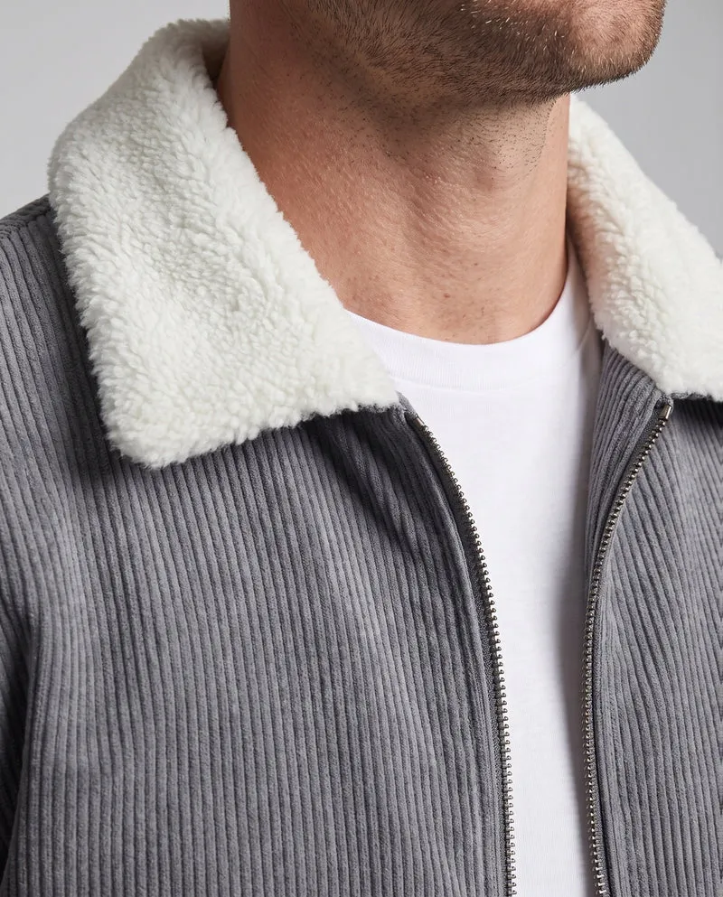 Herren Übergangsjacke mit Teddykragen Nord Taschen
