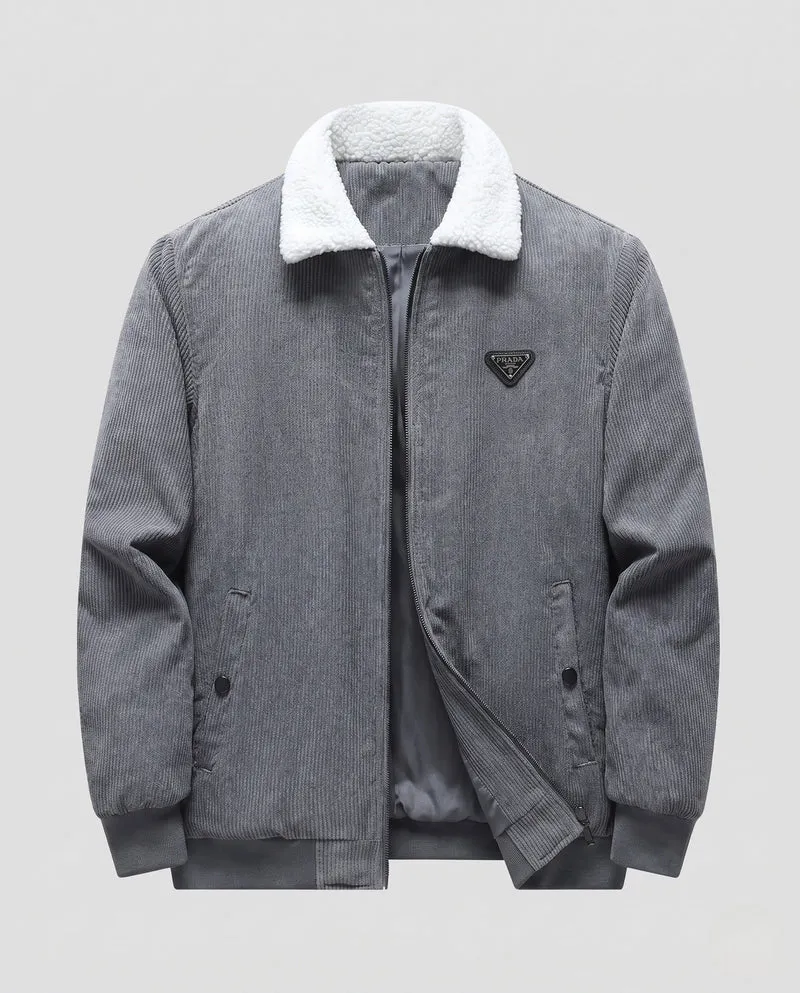 Herren Übergangsjacke mit Teddykragen Nord Taschen