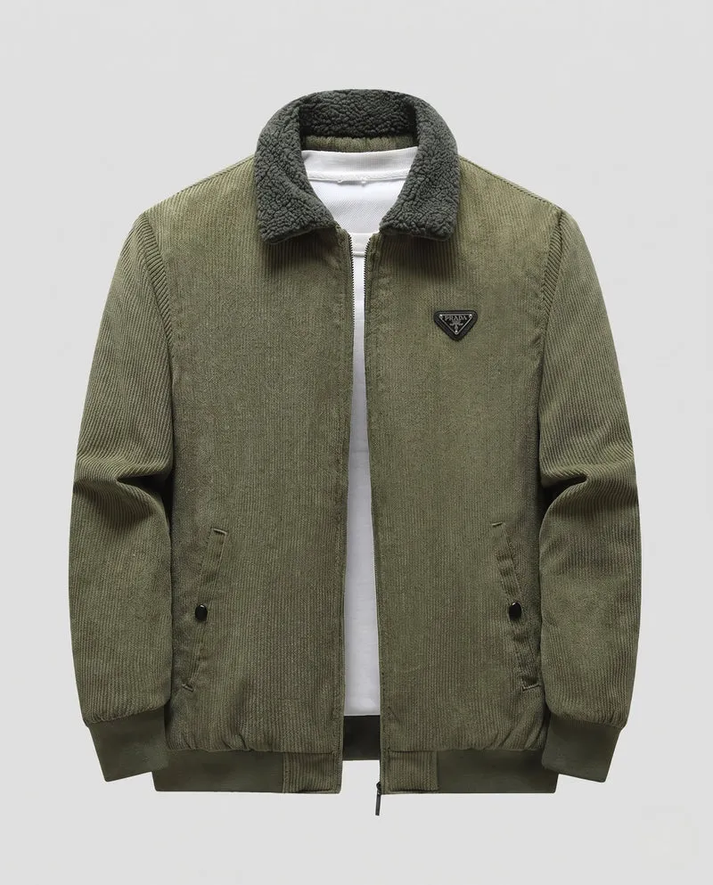 Herren Übergangsjacke mit Teddykragen Nord Taschen