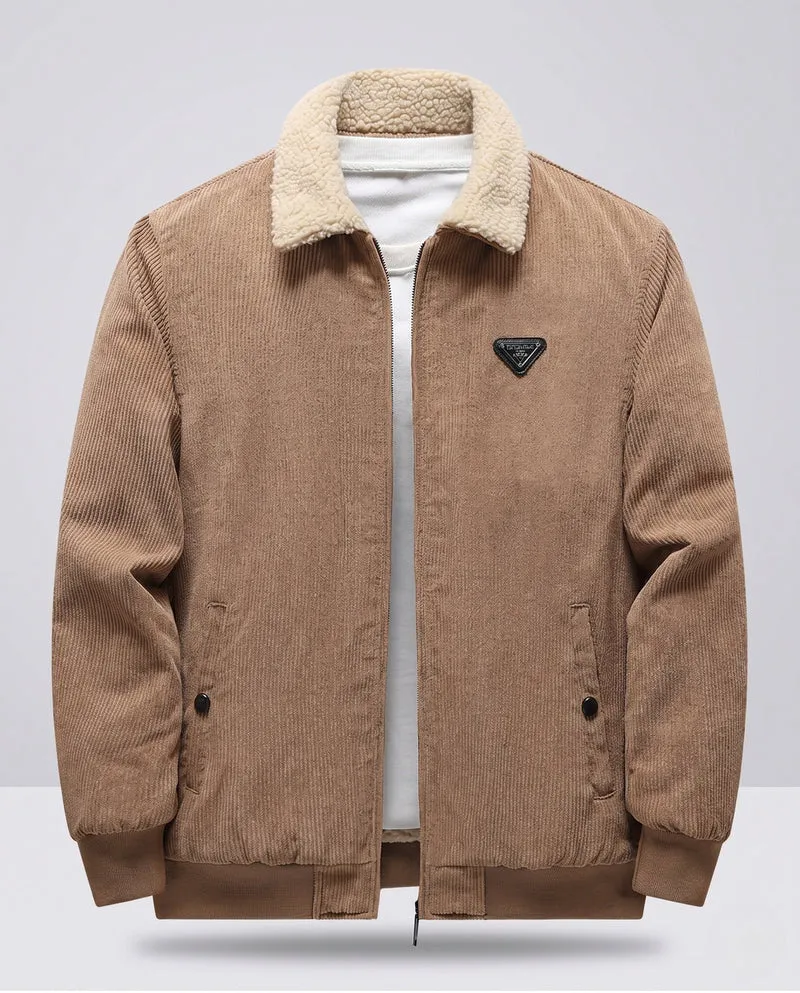 Herren Übergangsjacke mit Teddykragen Nord Taschen