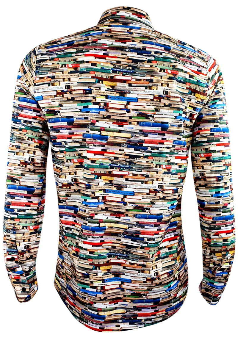 Czech My Books Printed Long Sleeve Men's Shirt