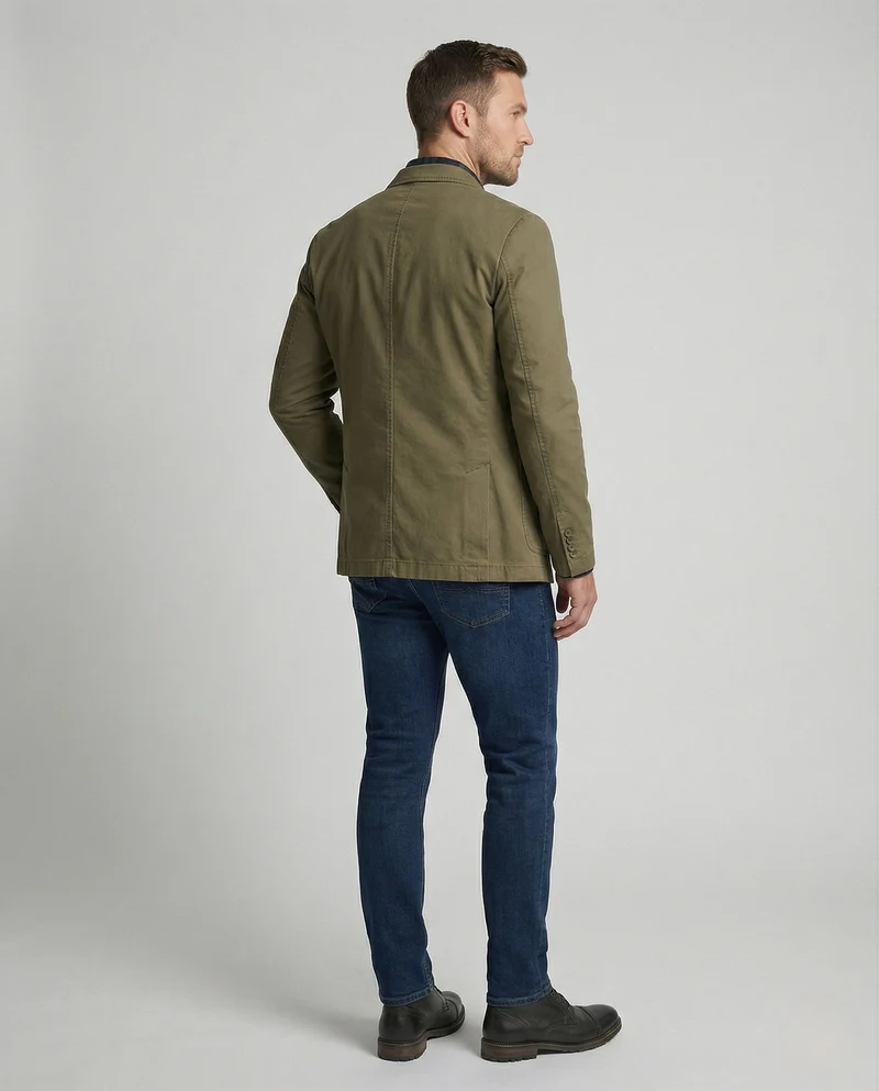 Baumwollblazer Retro Look Herren