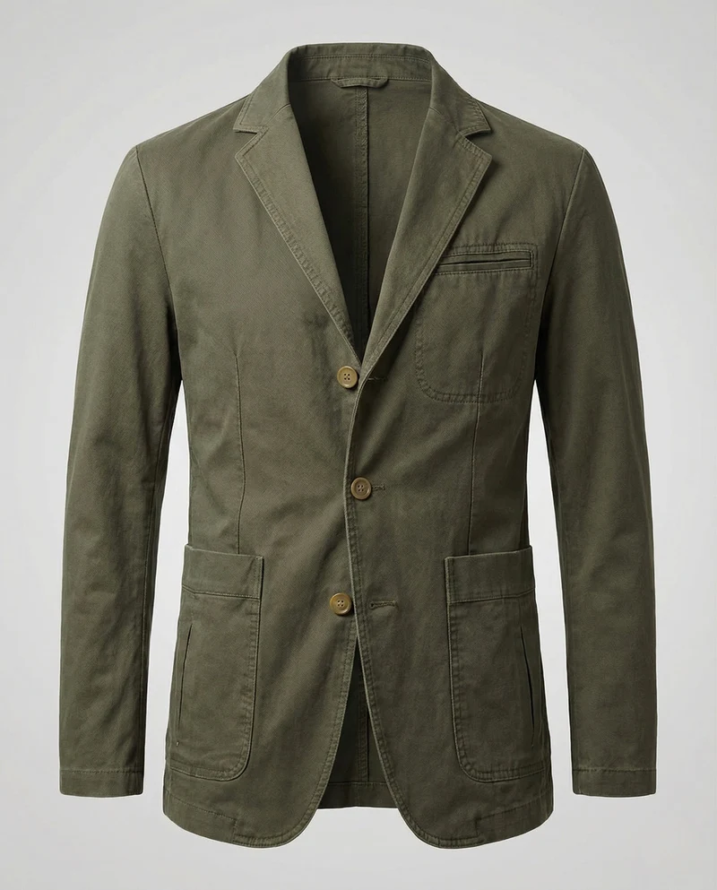 Baumwollblazer Retro Look Herren