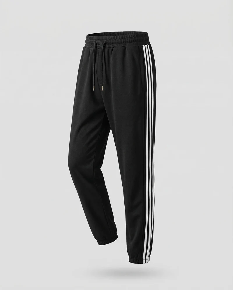 Unisex Jogginghose Streifen Fleece