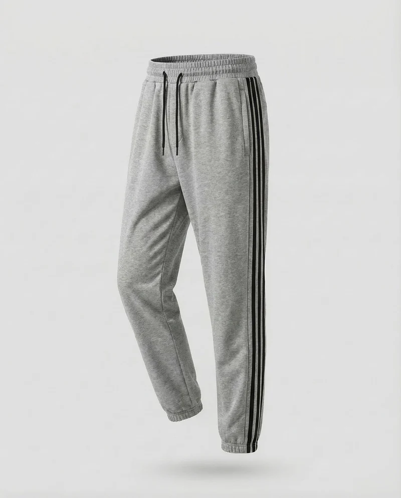 Unisex Jogginghose Streifen Fleece