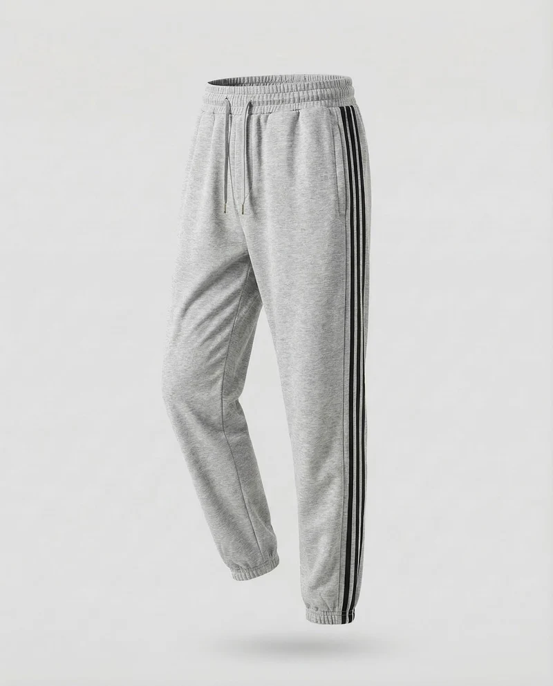 Unisex Jogginghose Streifen Fleece