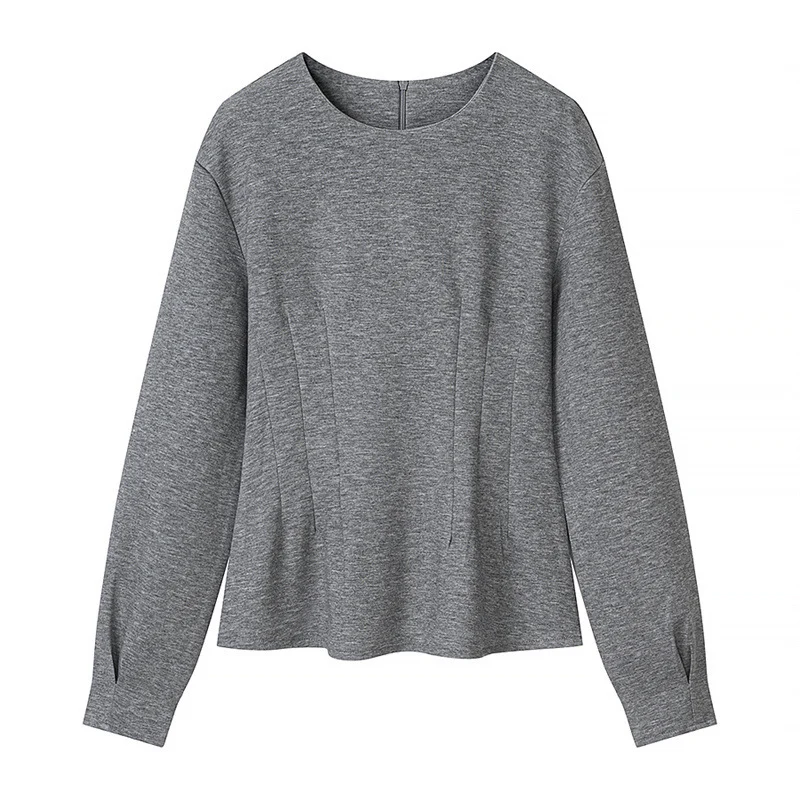 Damen Zweiteiliges Lounge‑Set aus weichem Sweat mit Rundhals und weiter Bundhose Nord Taschen