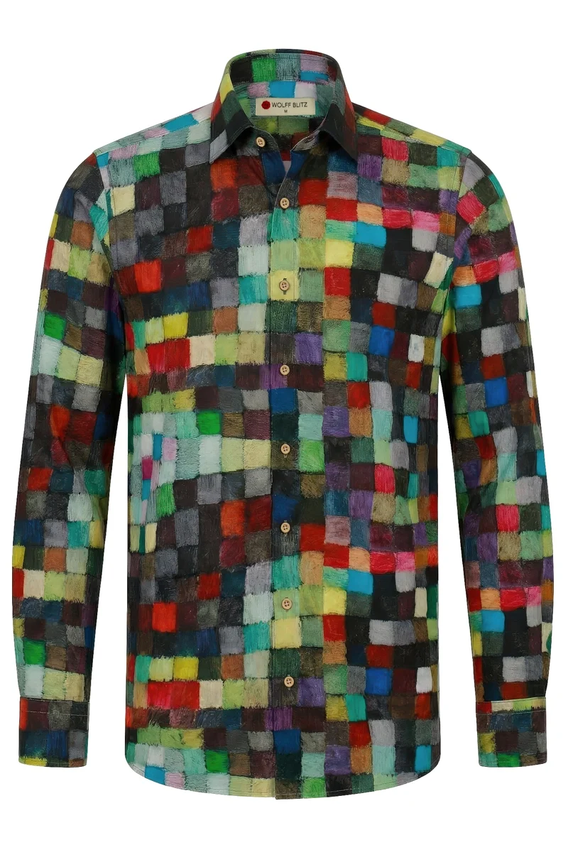 Paul Klee Printed Long Sleeve Men's Shirt
