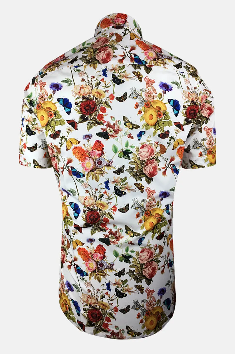 Papillon Colored Short Sleeve Men's Shirt
