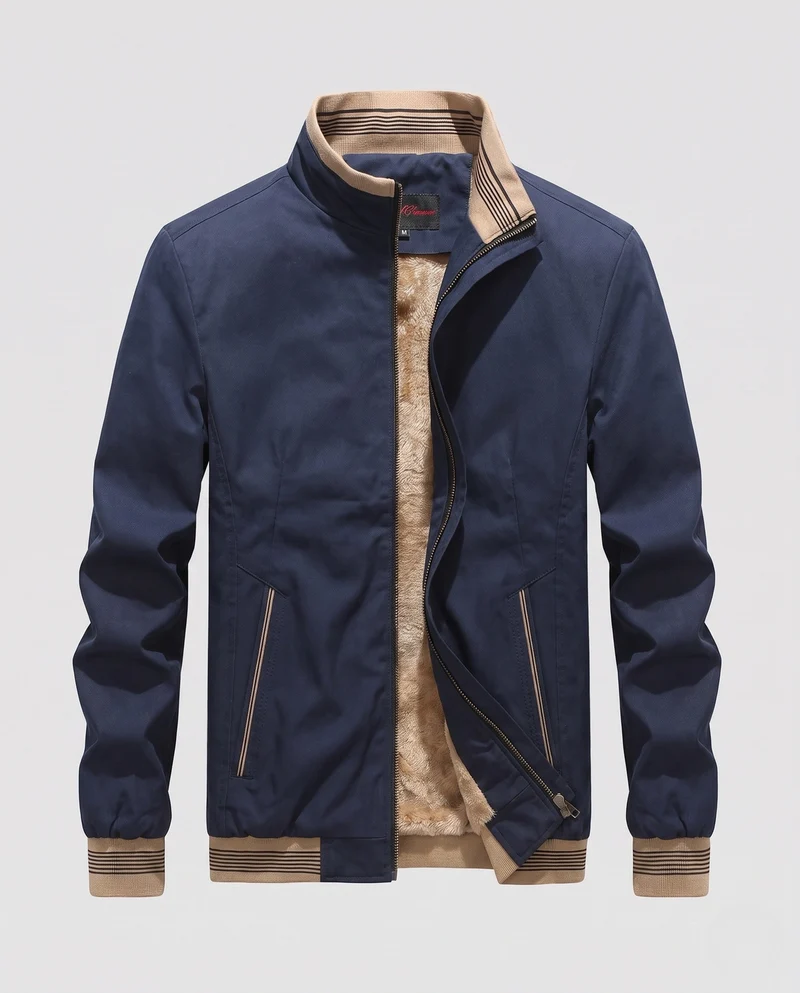 Herren Übergangsjacke mit warmem Fleecefutter Nord Taschen