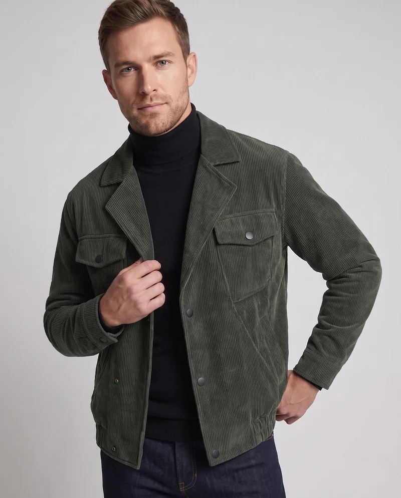 Herren Urbaner Cordjacke Nord Taschen