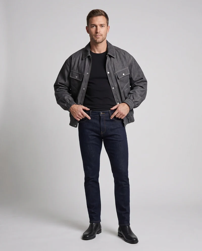 Herren Urbaner Utility-Bomberjacke Nord Taschen