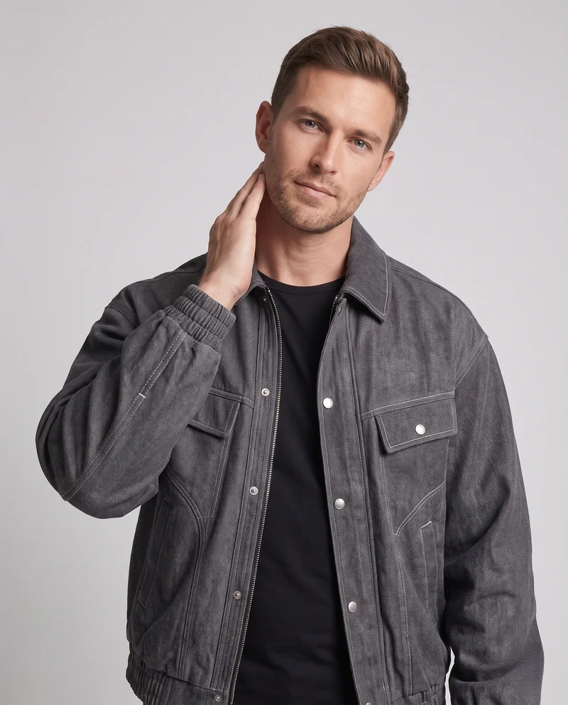Herren Urbaner Utility-Bomberjacke Nord Taschen