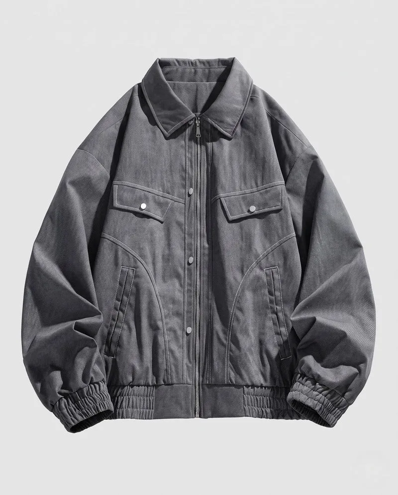Herren Urbaner Utility-Bomberjacke Nord Taschen