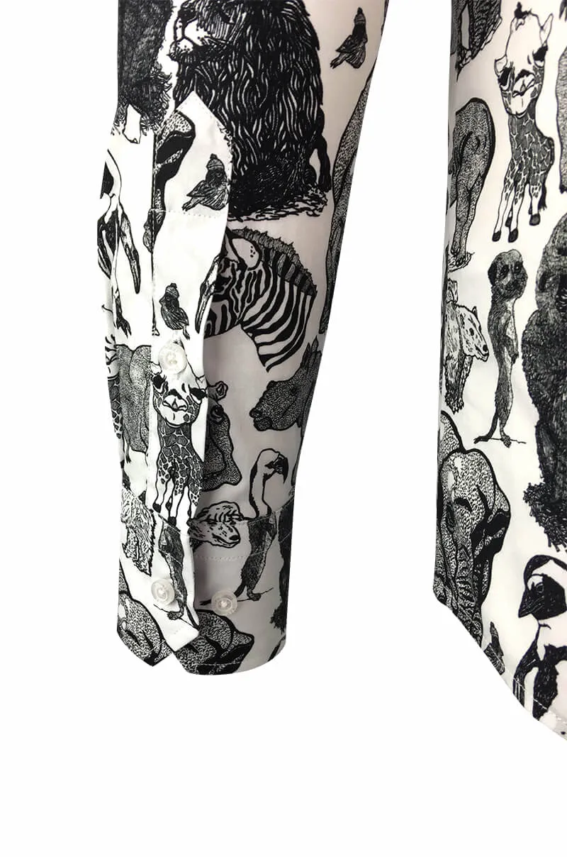 Blijdorp P. Zandvliet Printed Long Sleeve Men's Shirt