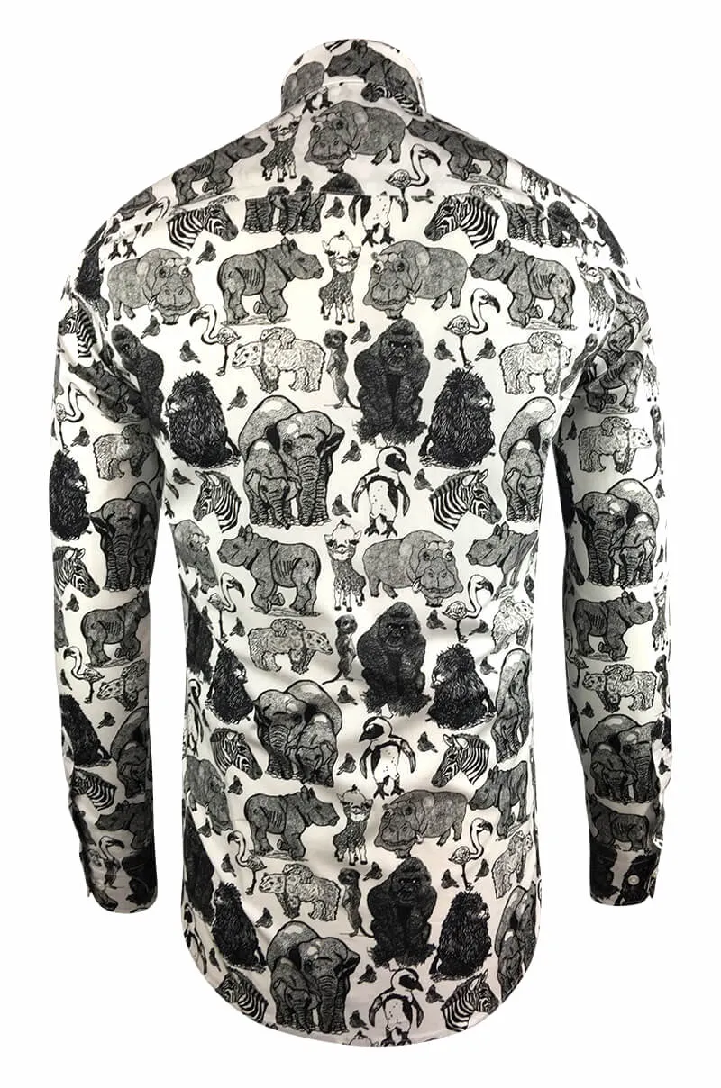Blijdorp P. Zandvliet Printed Long Sleeve Men's Shirt